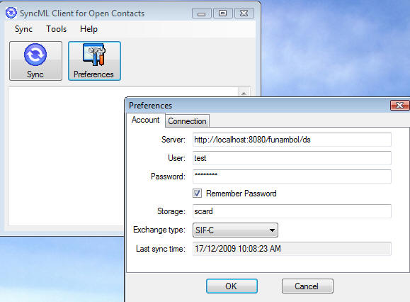 SyncML Client for Open Contacts